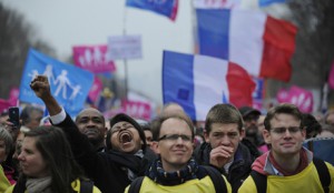 Protest against same-sex marriage in Paris